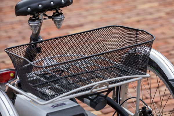 A bicycle basket on your Van Raam bicycle Van Raam