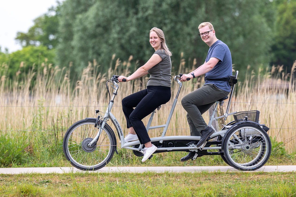 Twinny Plus Tandem tricycle for adults by Van Raam Van Raam