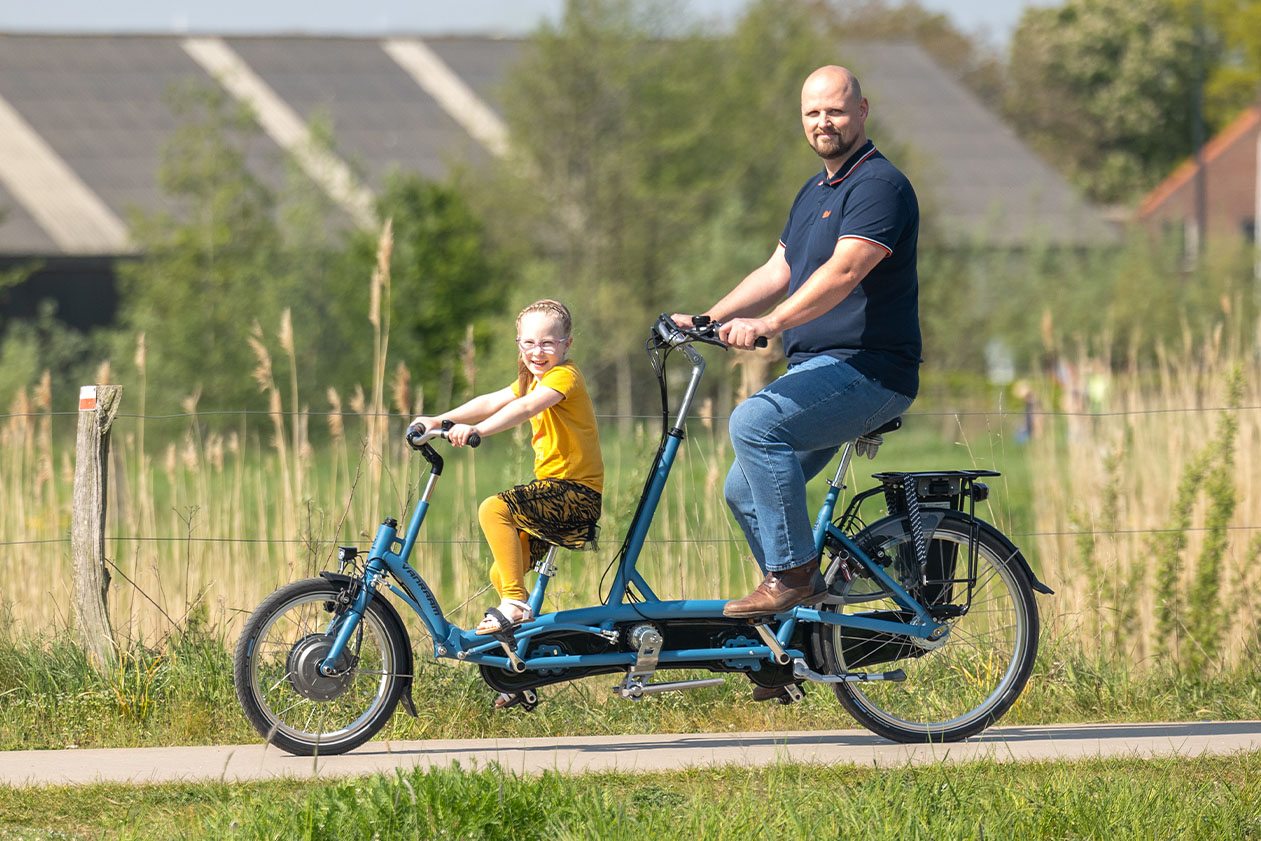 Kivo Parent child tandem bicycle by Van Raam Van Raam