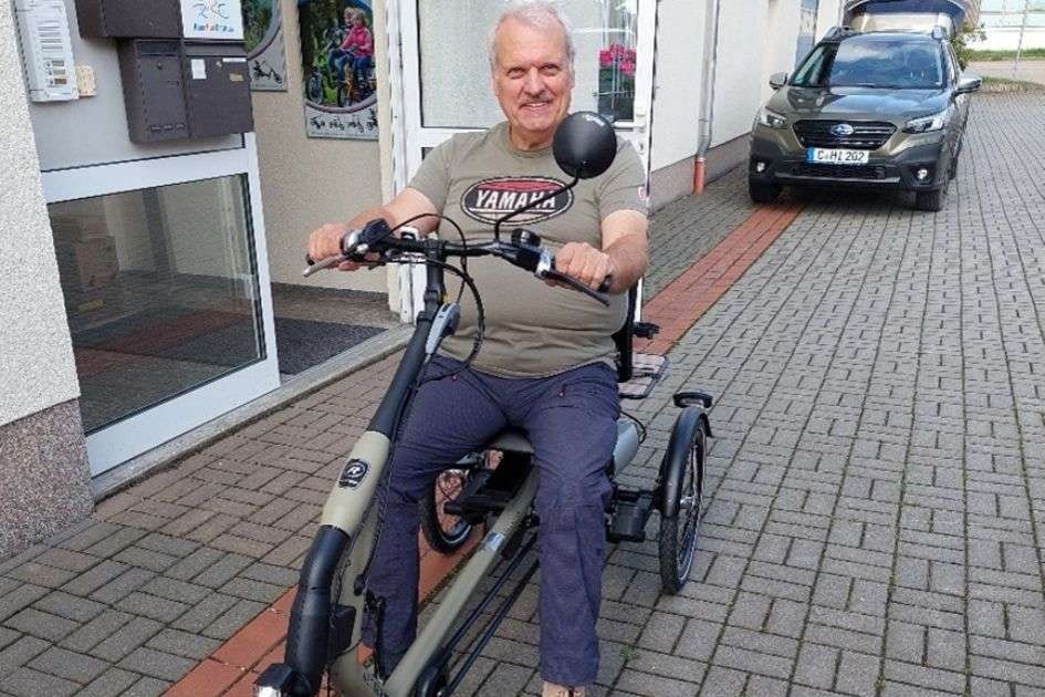 Van Raam customer experience Hartmut electric tricycle bike Easy Rider
