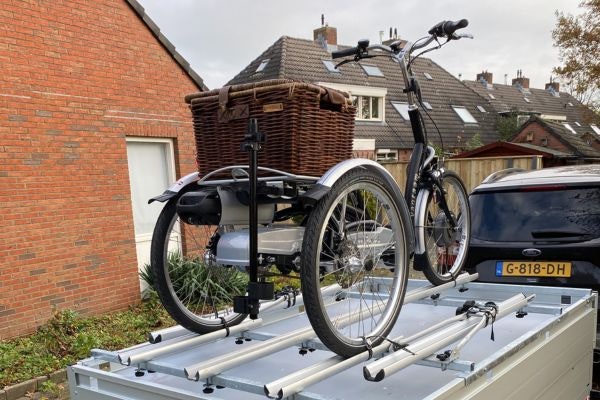 experience client tricycle remorque Maxi Comfort Feteris