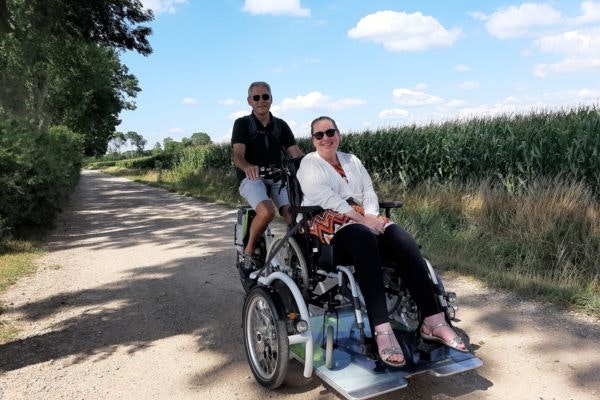 customer experience wheelchair bike veloplus rental
