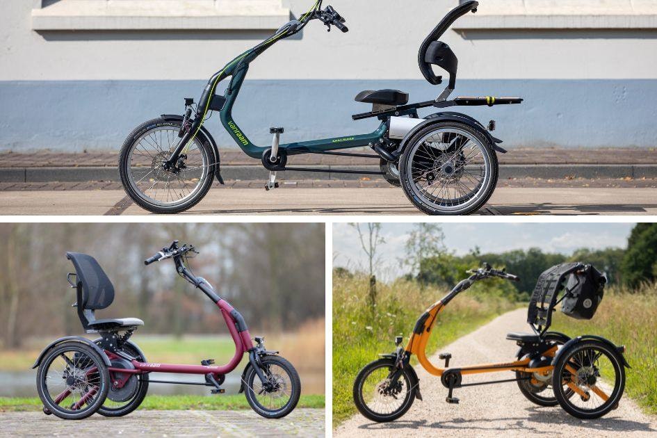 Default colors for Van Raam bicycles tricycles Easy Rider and Easy Rider Compact Small and Easy Rider Compact