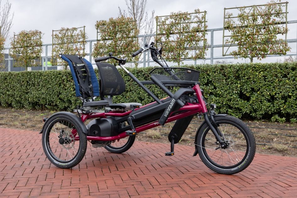 Kinderrevalidatie fiets Fun2Go met kinderzitting Van Raam