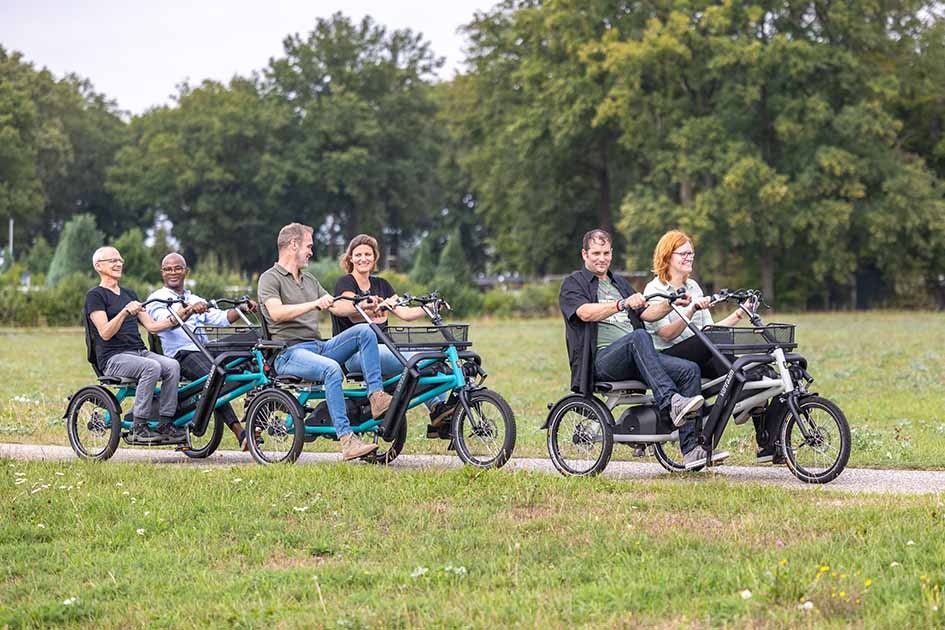 Der Antrieb auf Spezialen Van Raam Fahrräder schaltbare Freilauf Antrieb Fun2Go und FunTrain