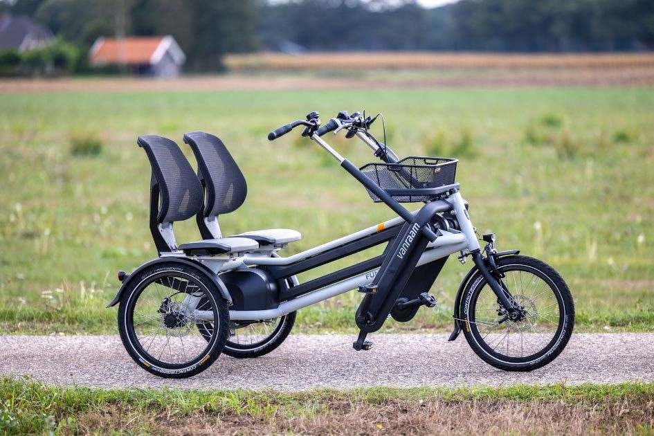 Fun2Go Parallel tandem verstarkten rahmen für übergewichtige Erwachsene Van Raam