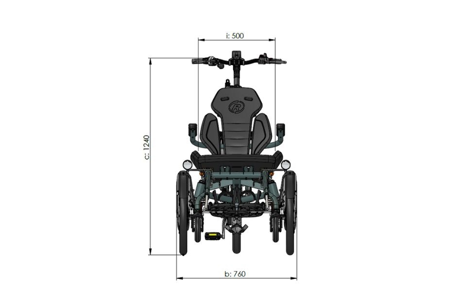 Measurements Van Raam OPair front