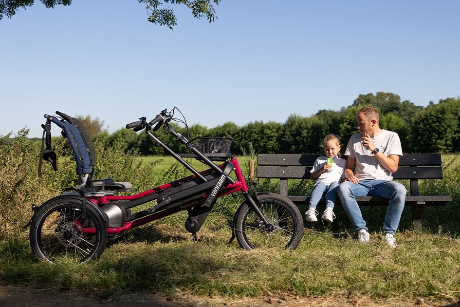 Vélo duo Van Raam Fun2Go avec siège enfant