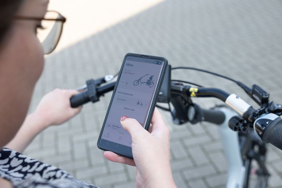 Application Van Raam e bike sur smartphone