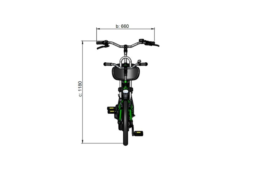 Measurements Van Raam Kivo front