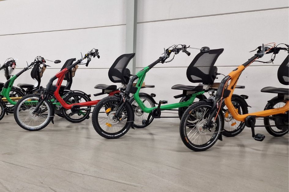 Van Raam bicycles in various colors