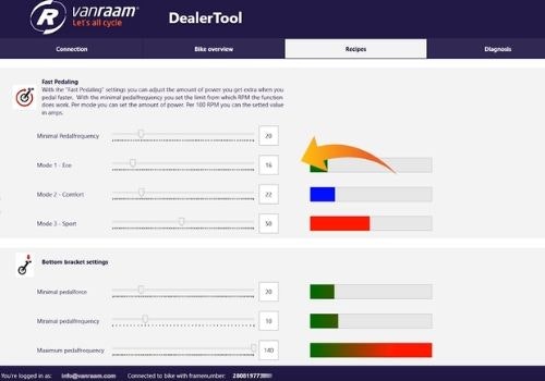 adapting and duplicating support modes as a Van Raam Dealer