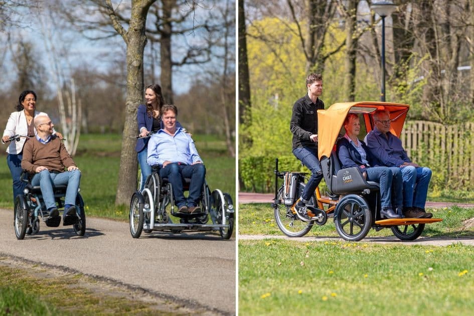 Cargo Bikes voor transport van personen van Van Raam