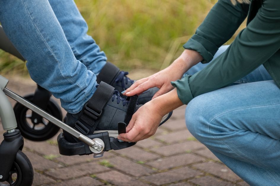 Voetsteunen Van Raam OPair rolstoelfiets