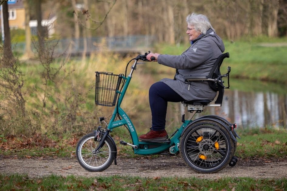 Radfahren mit einem schwankenden energieniveau Van Raam Easy Go elektromobilfunktion