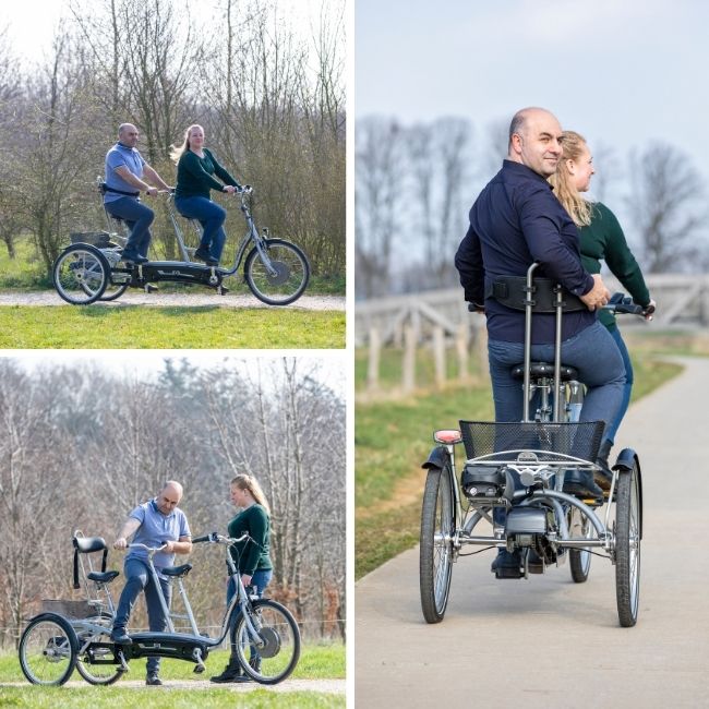 most seats on a tandem bike