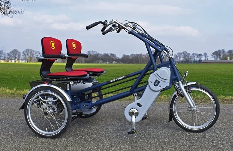 side by side electric tricycle
